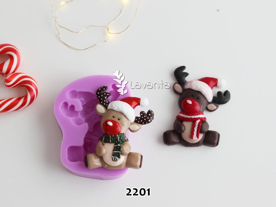 Yılbaşı Geyik Silikon Kalıbı