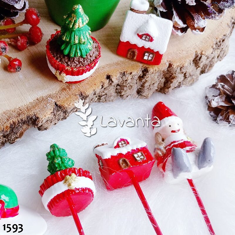 Yılbaşı Saksı Süsü Silikon Kalıbı