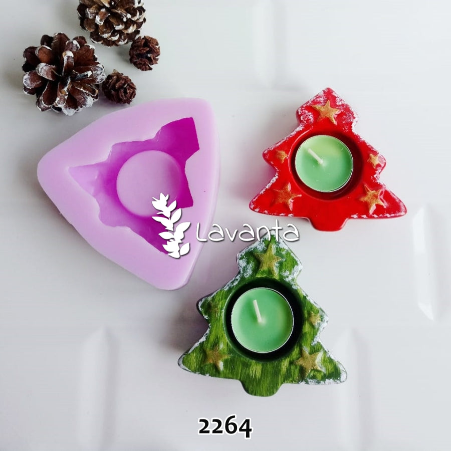 Yılbaşı Çamı Mumluk Kalıbı