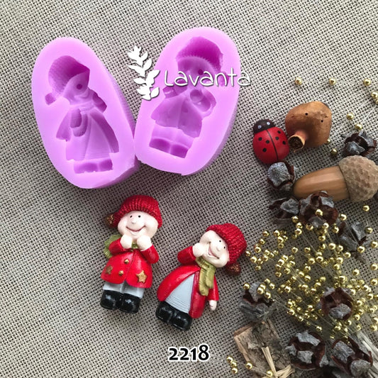 Yılbaşı Çocukları Silikon Kalıbı