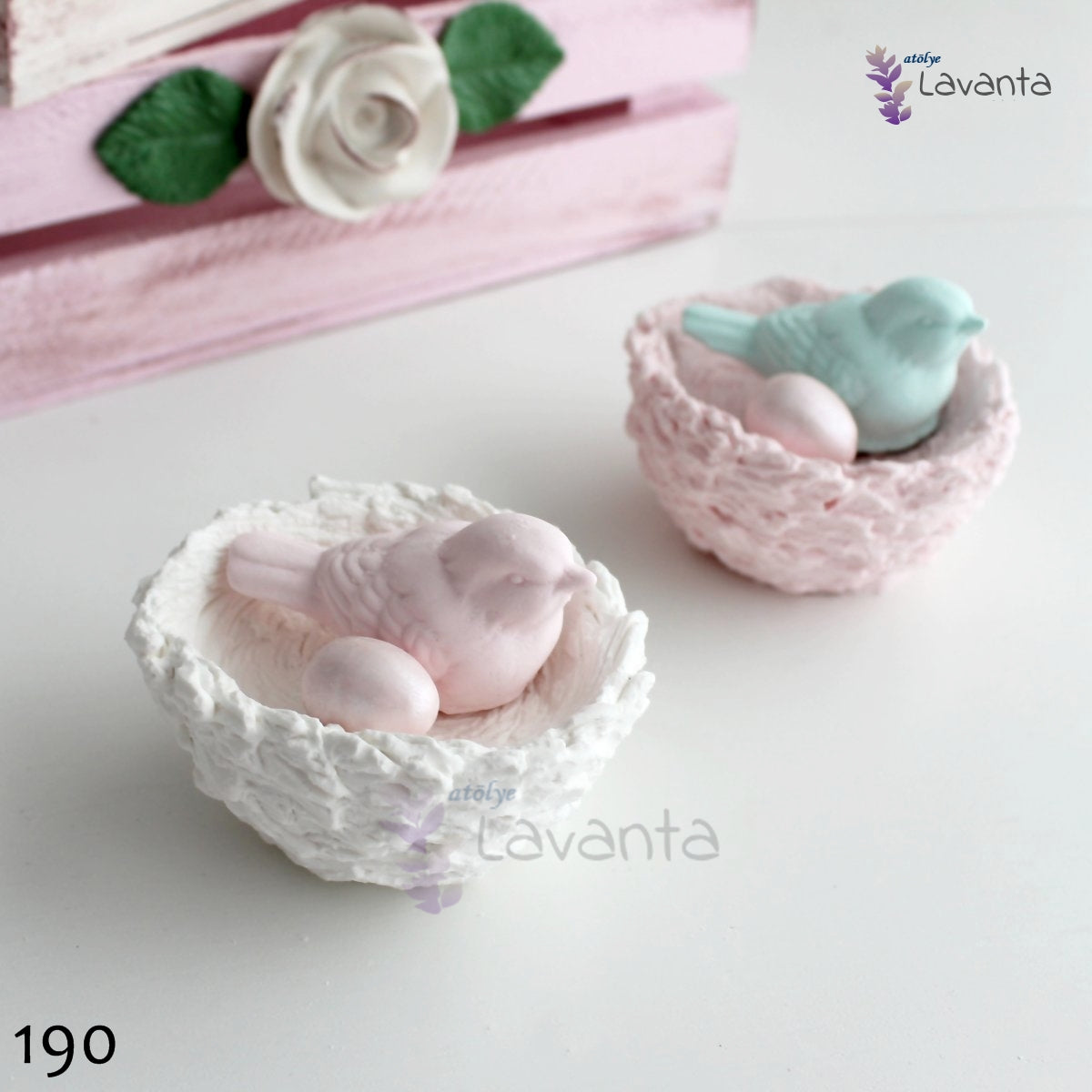 Yumurta, Kuş ve Yuvası Silikon Kalıbı