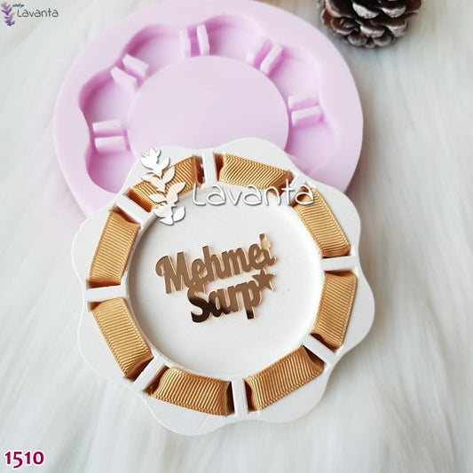 Delikli Yuvarlak Tabanlık Silikon Kalıbı