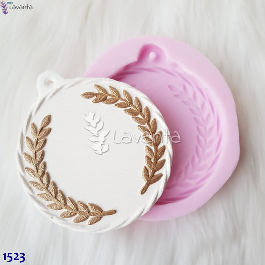 Zeytindalı Yuvarlak Tabanlık Silikon Kalıbı