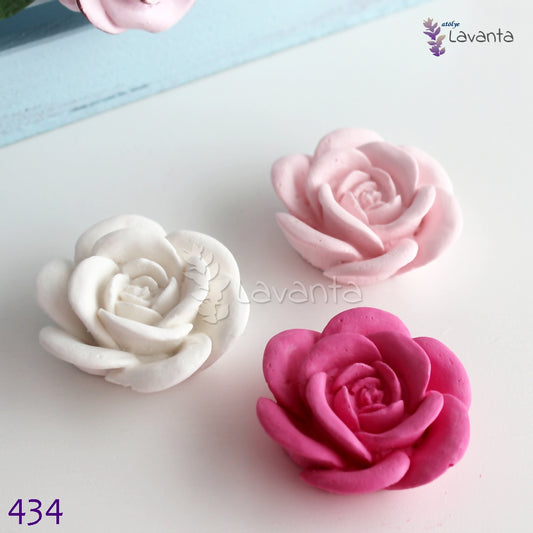 Açmış Gül Kokulu Taş Silikon Kalıbı