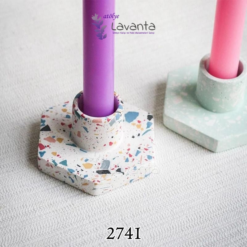 Altıgen Tabanlıklı Mumluk Kalıbı