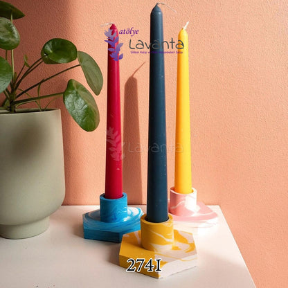 Altıgen Tabanlıklı Mumluk Kalıbı