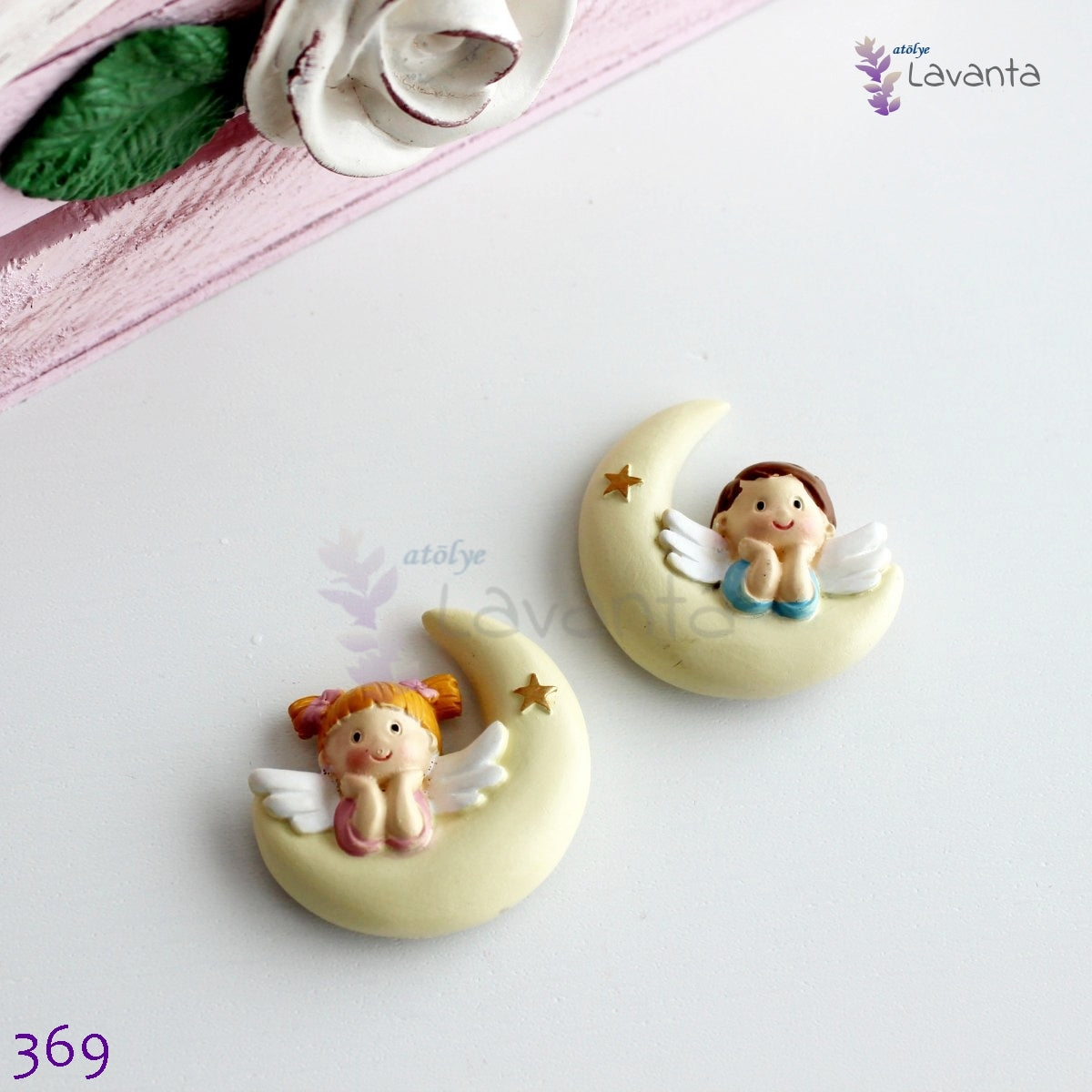 Ayda Yatan Kız ve Erkek Melekler Silikon Kalıbı