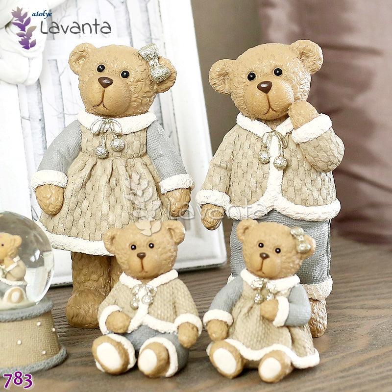 Ayıcık Ailesi Silikon Kalıbı