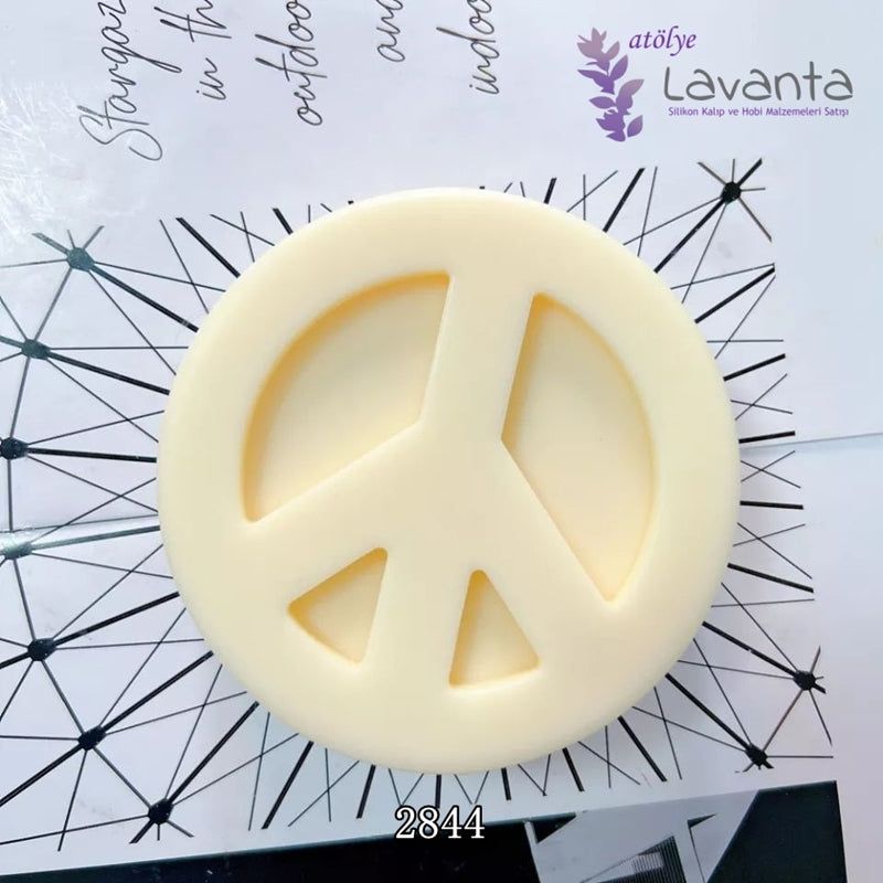 Peace Symbols Mum Kalıbı