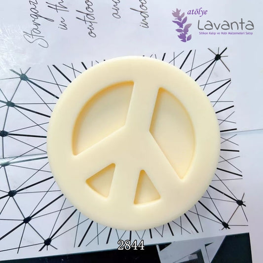 Peace Symbols Mum Kalıbı