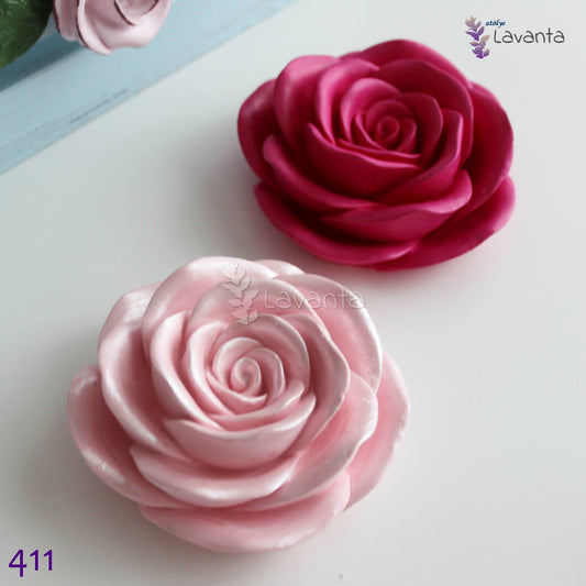 Açmış Büyük Gül Kokulu Taş Kalıbı