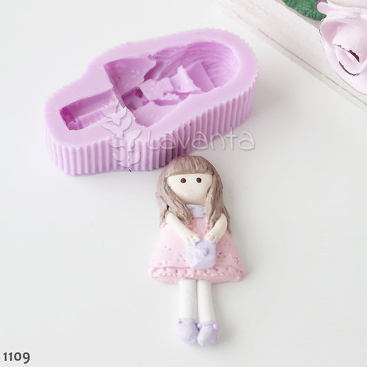 Çantalı Kız Silikon Kalıbı