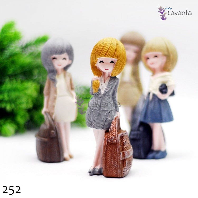 Çantalı Kızlar Kokulu Taş Kalıbı