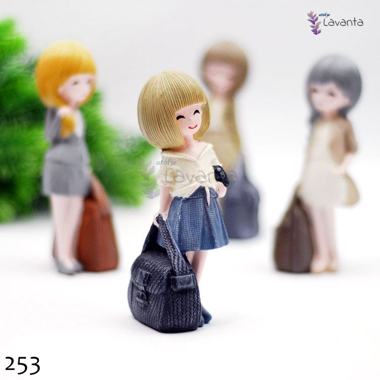 Çantalı Kızlar Kokulu Taş Silikon Kalıbı