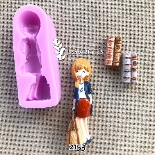 Çantalı Kızlar Pano Kalıbı