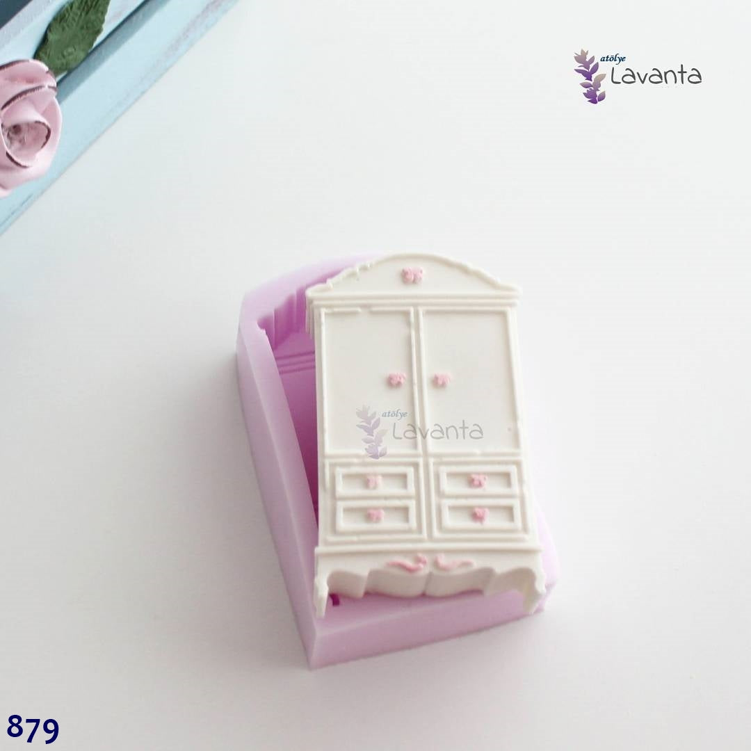 Çekmeceli Elbise Dolabı Kokulu Taş Kalıbı