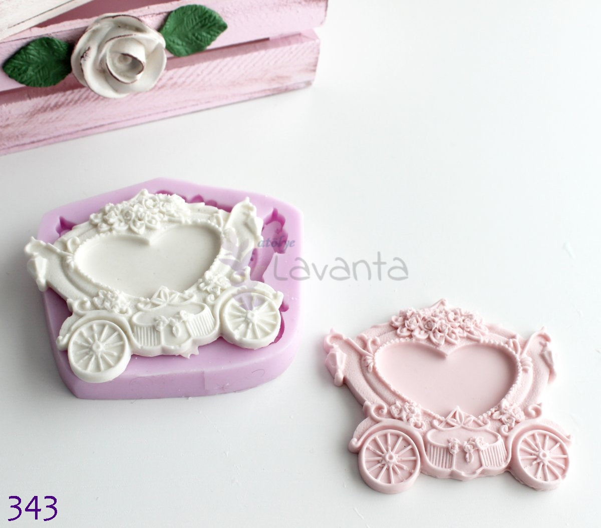 Bal Kabağı Arabası Çerçeve Silikon Kalıbı