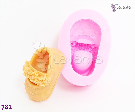 Çiçekli Kız Pabuç Silikon Kalıbı