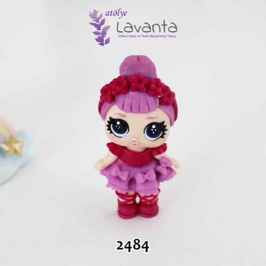 Çiçekli LoL Bebek Silikon Kalıbı
