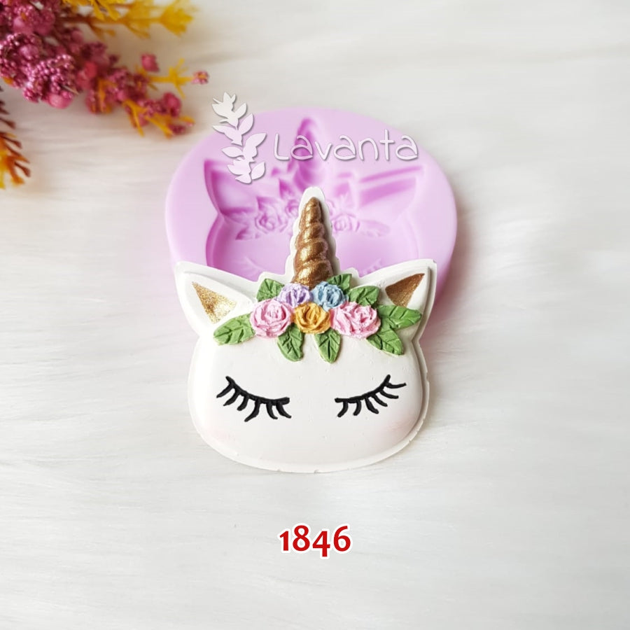 Çiçekli Unicorn Silikon Kalıbı