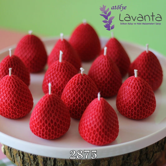 Büyük Çilek Mum Kalıbı