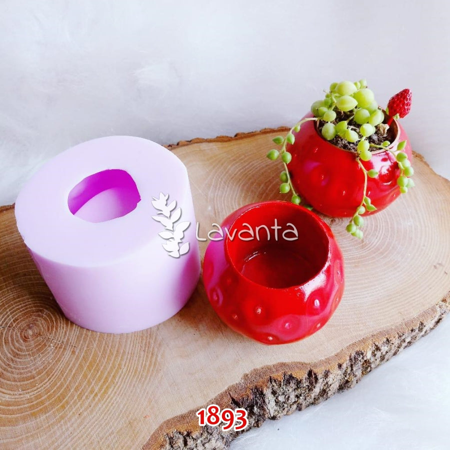 Çilek Saksı Silikon Kalıbı