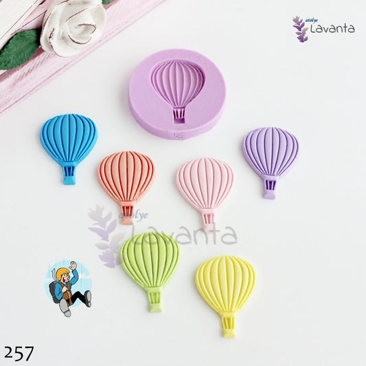 Çizgili Uçan Balon Silikon Kalıbı