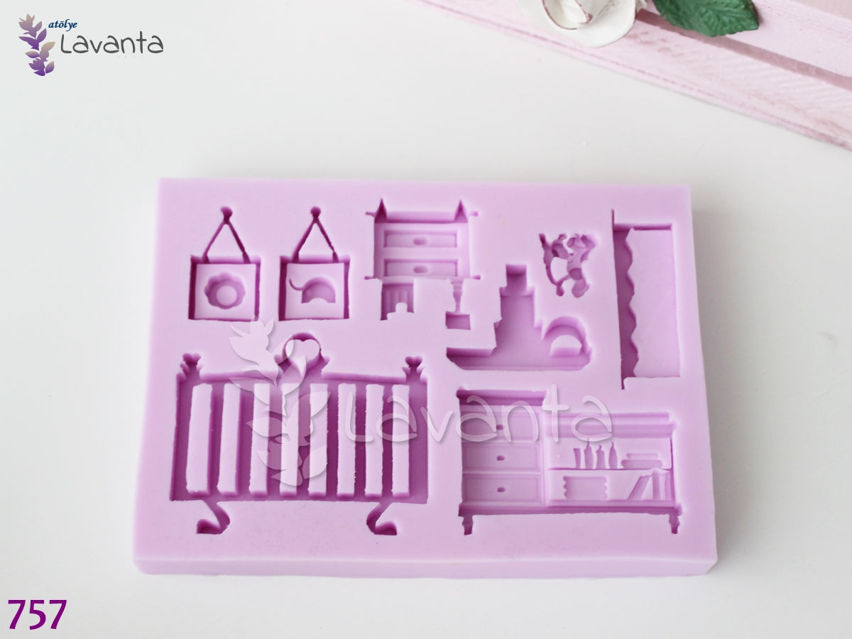 Çoklu Çocuk Odası Takımı Silikon Kalıbı