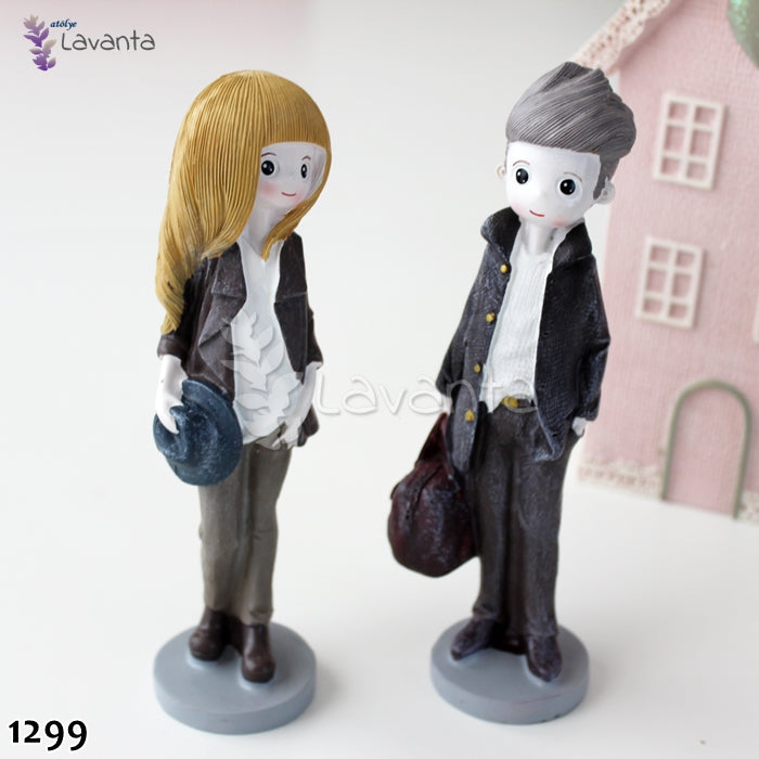 Çok Şık Çift Biblo Silikon Kalıbı