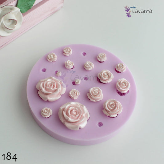 Çoklu Güller Silikon Kalıbı