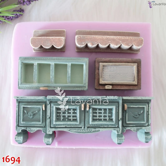 Çoklu Mobilya ve Radyo Pano Kokulu Taş Kalıbı