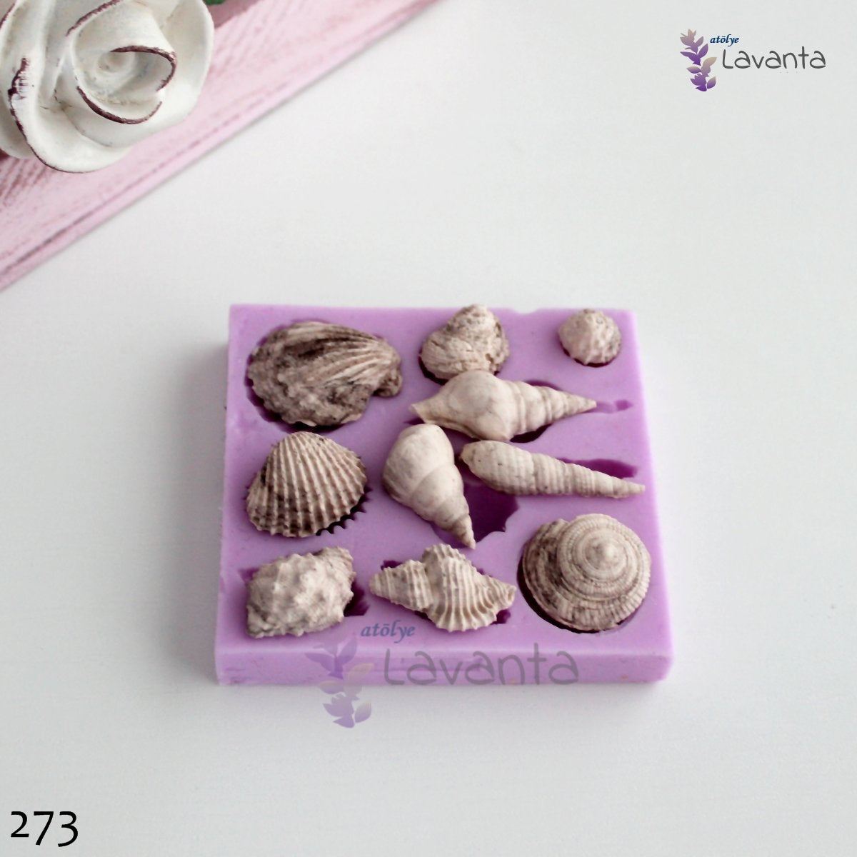 Çoklu Deniz Kabukları Silikon Kalıbı