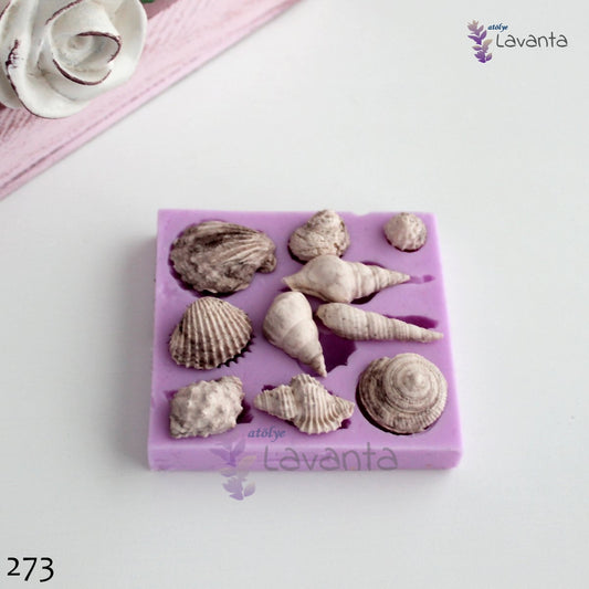 Çoklu Deniz Kabukları Silikon Kalıbı