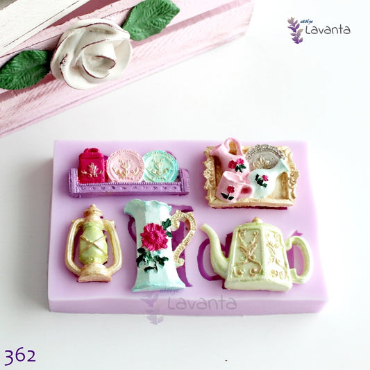 Çoklu Mutfak Objeleri Silikon Kalıbı