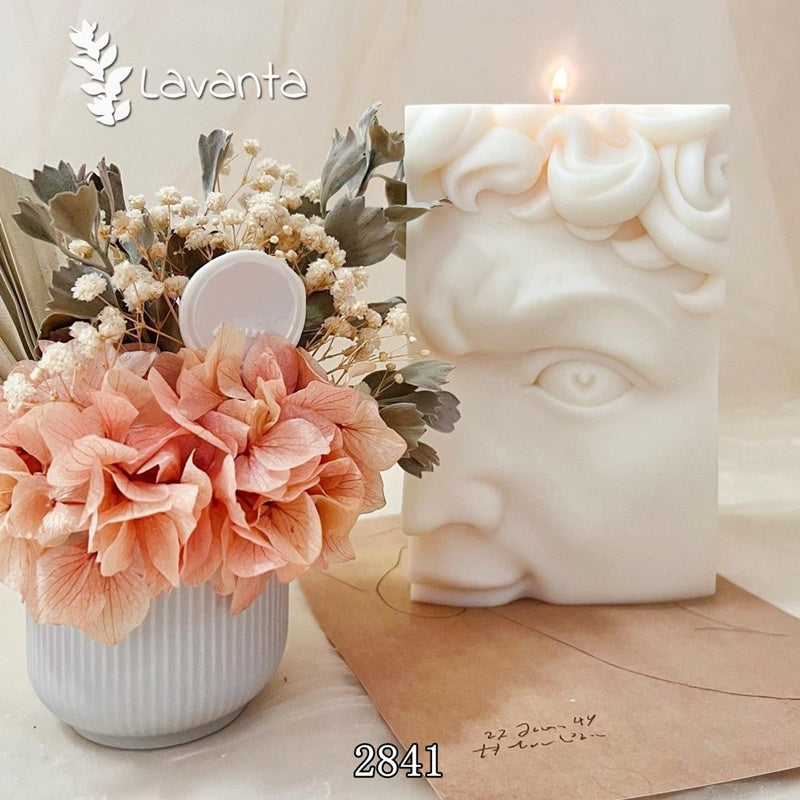 David Yüz Silikon Mum Kalıbı