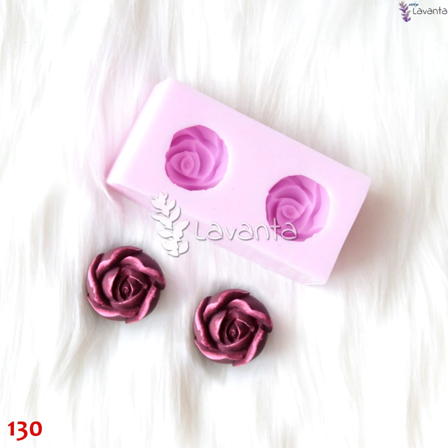 İkili Fındık Gül Silikon Kalıbı