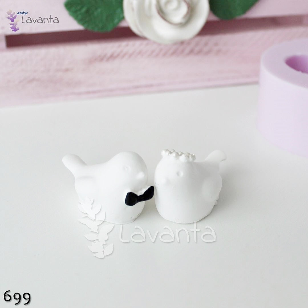 Gelin Damat Kuş Silikon Kalıbı