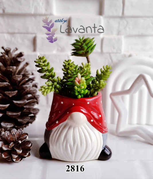 Tasarım Gnome Saksı Silikon Kalıbı