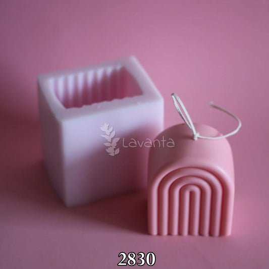 Gökkuşağı mum kalıbı