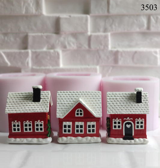 Yeni Üçlü Evler Silikon Kalıbı