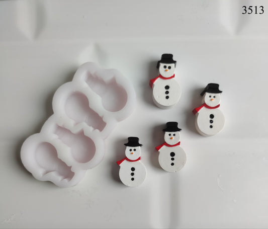 Dörtlü Kardan Adamlar Silikon Kalıbı