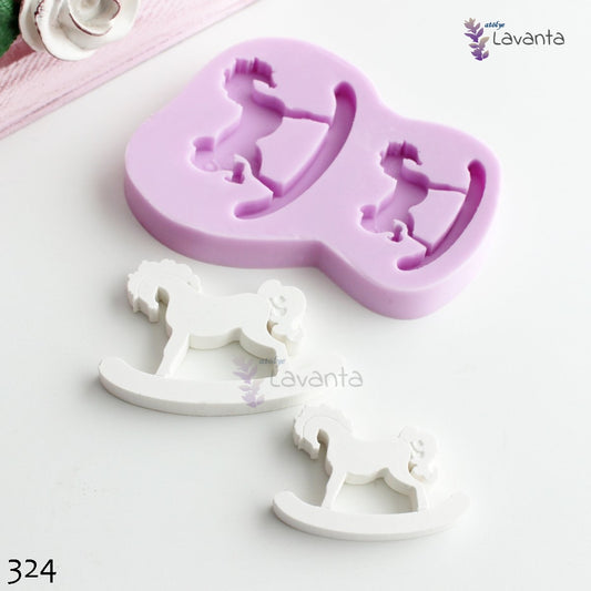 İki Boy Sallanan At Silikon Kalıbı