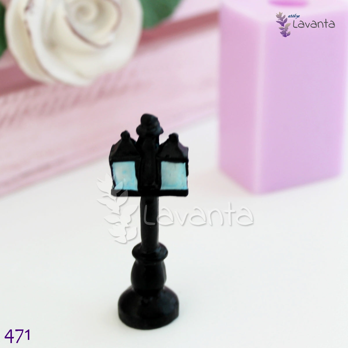 İkili Sokak Lambası Silikon Kalıbı