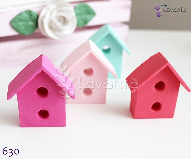 İkili Delikli Kuş Evi Silikon Kalıbı