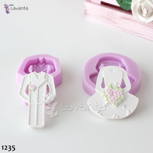 İkili Gelin Damat Silikon Kalıbı