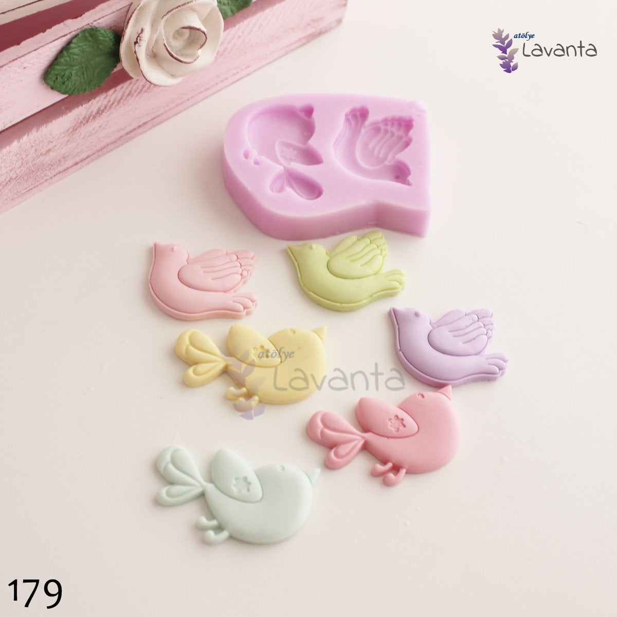 İkili Kuşlar Silikon Kalıbı