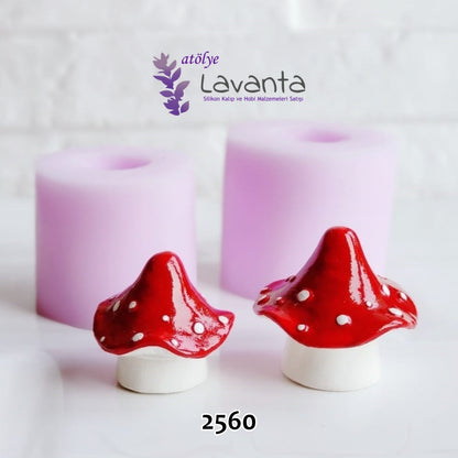 İkili Mantar Silikon Kalıbı