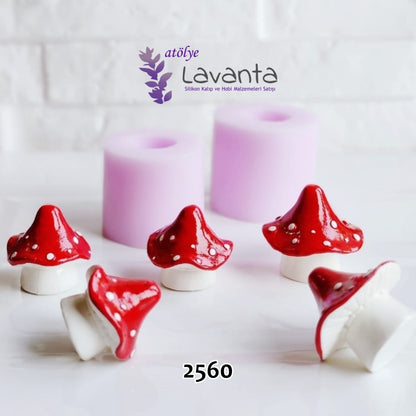 İkili Mantar Silikon Kalıbı