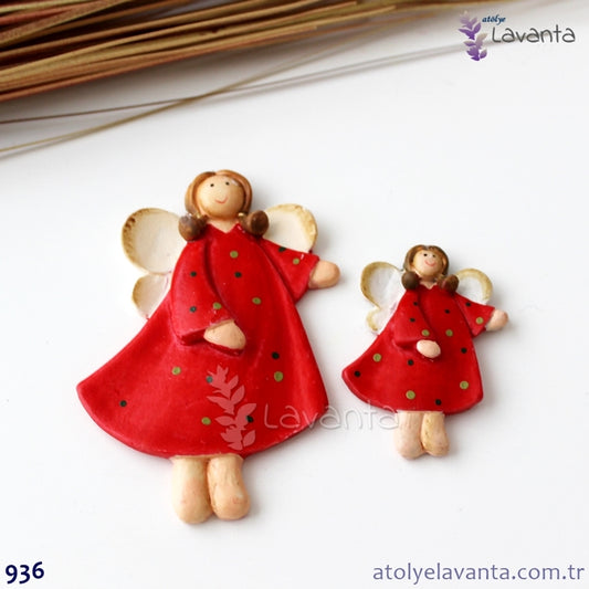 İkili Melek Kız Seti Silikon Kalıbı