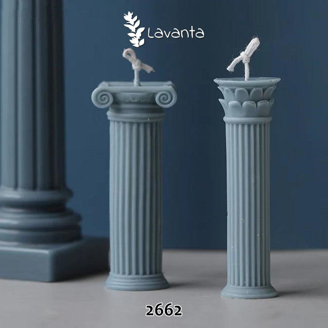 İkili Roma Sütun Mum Kalıpları